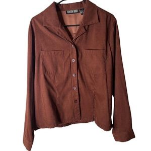 Western Brown button down